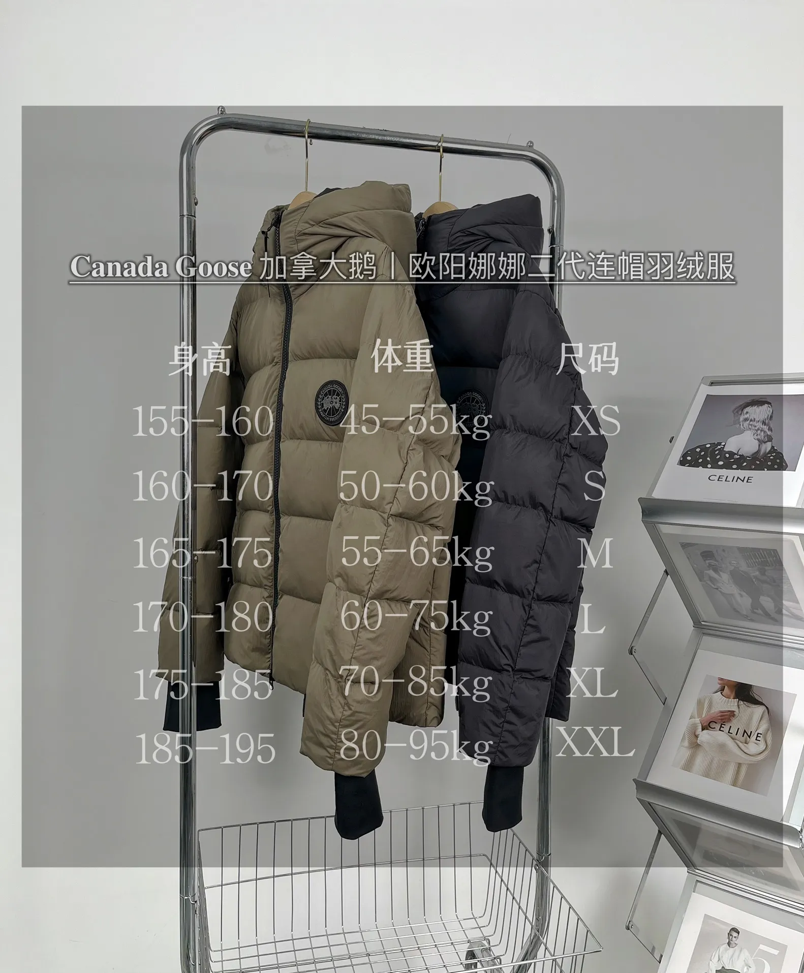 Size chart# 𝐂𝐚𝐧𝐚𝐝𝐚 𝐆𝐨𝐨𝐬𝐞 Canada Goose丨Ouyang Nana second generation hooded down jacket P940